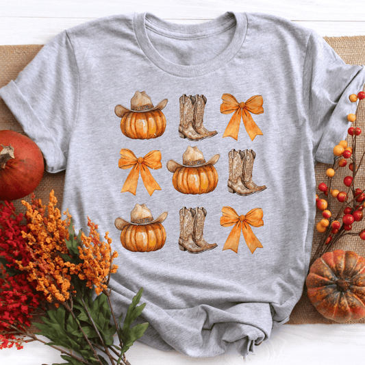 Country Graphic Bows Fall Shirt