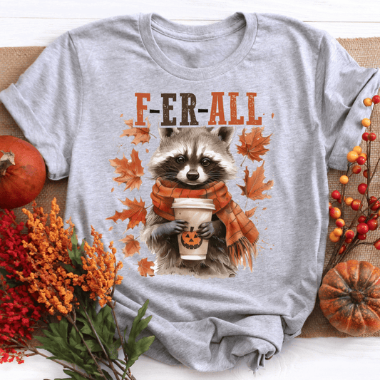 Graphic Ferall Racoon Fall Shirt