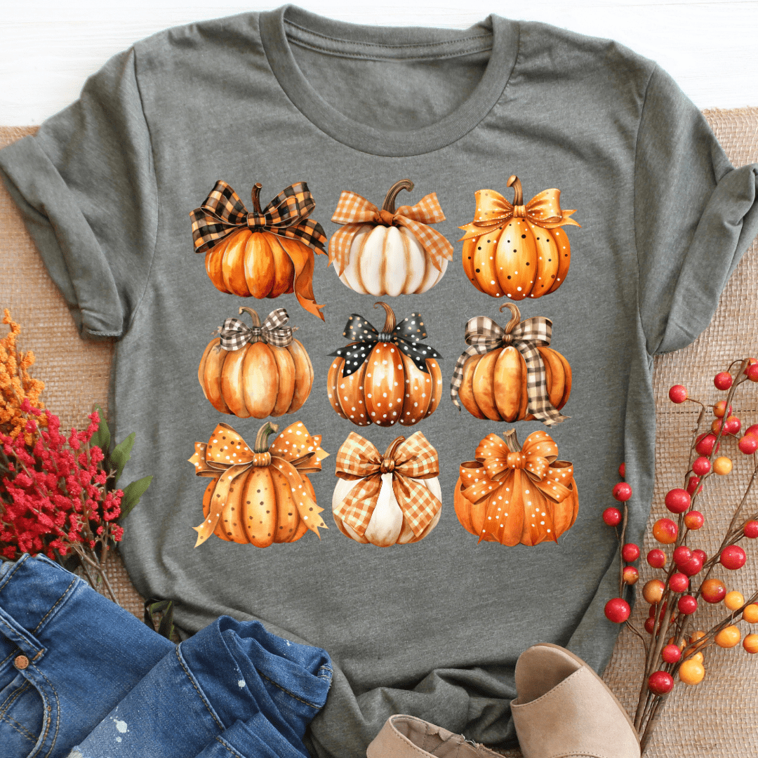 Graphic Pumpkins Fall Shirt