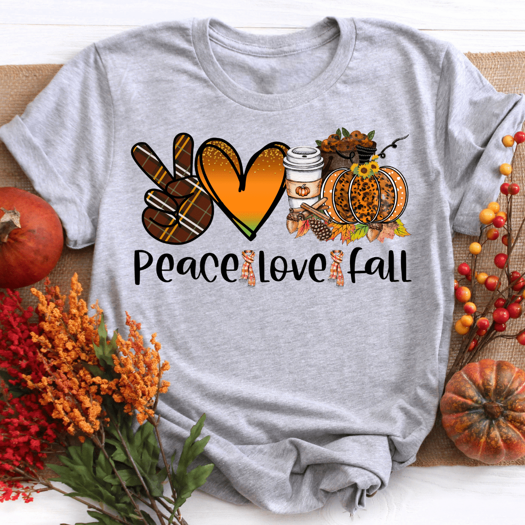 Peace Love Fall Autumn Shirt