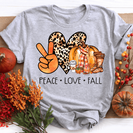 Peace Love Fall Autumn Shirt