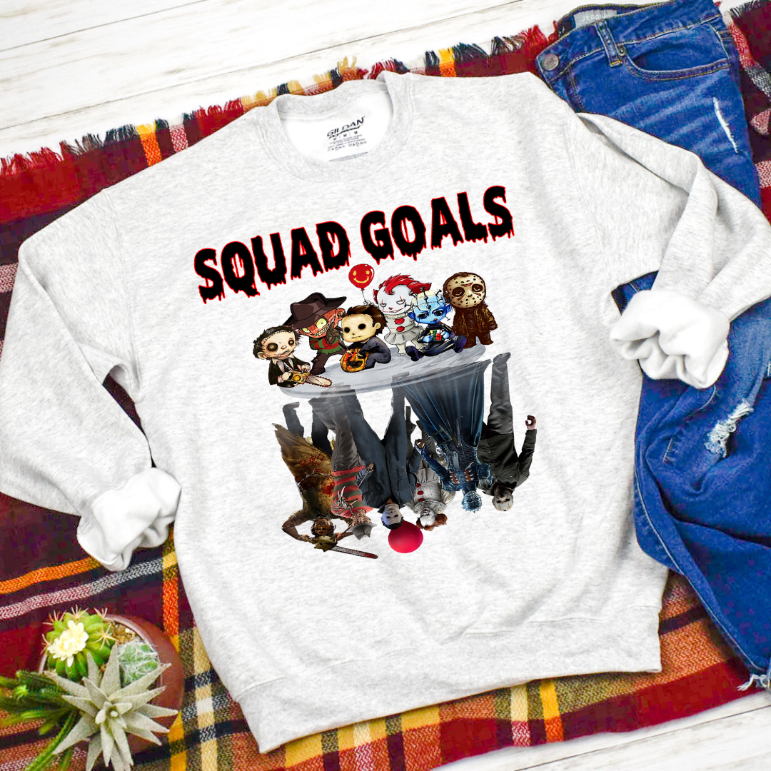 Squad Goals Horror Movie Sweatshirt