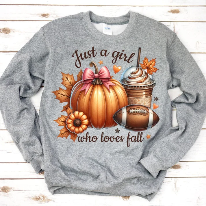 Just A Girl Who Loves Fall Sweatshirt