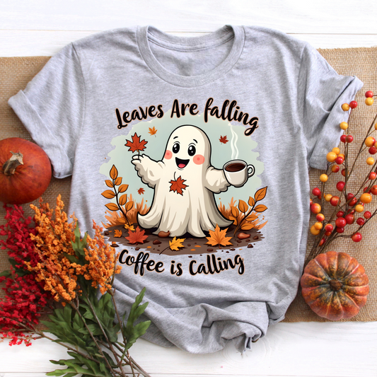 Leaves Are Falling, Coffee Is Calling Tee