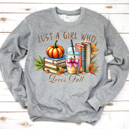 Just A Girl Who Loves Fall Sweatshirt