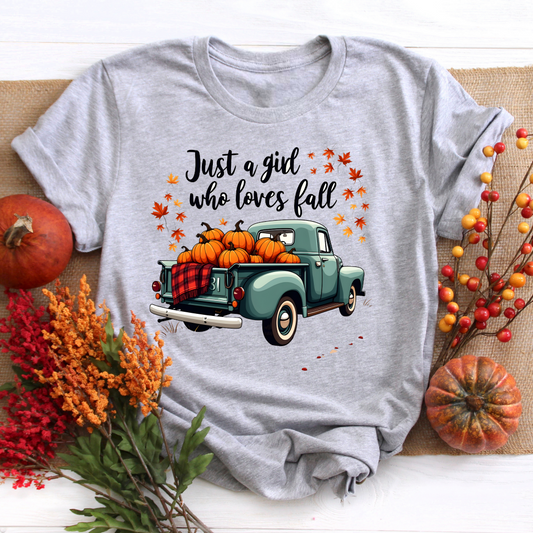 Just A Girl Who Loves Fall Tee