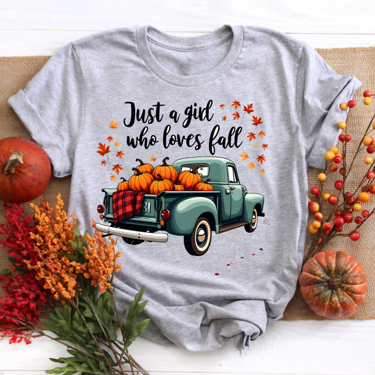 Just A Girl Who Loves Fall Tee