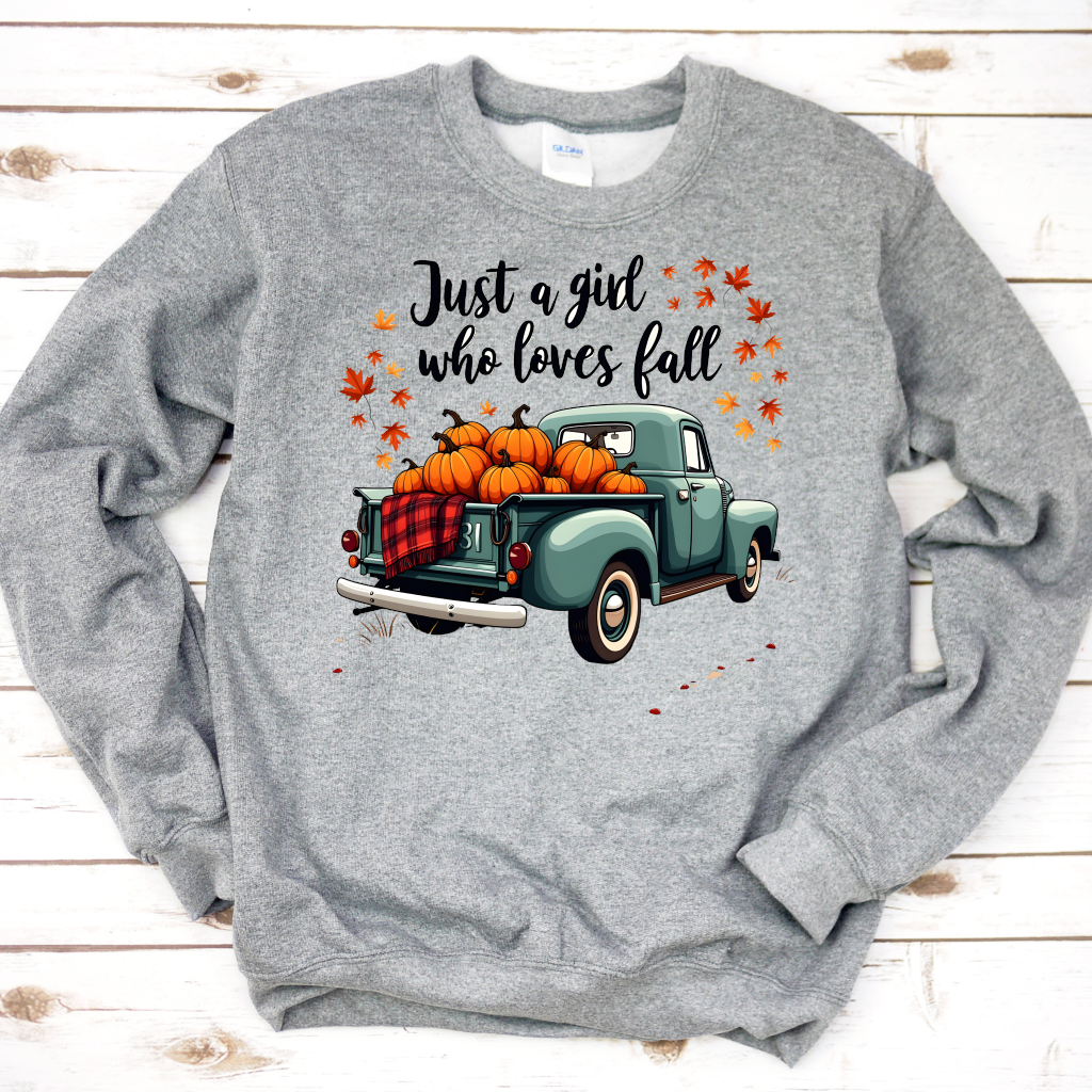 Just A Girl Who Loves Fall Sweatshirt