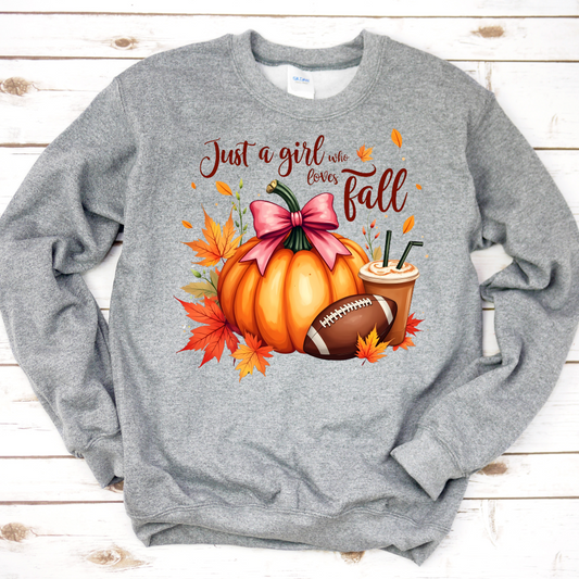 Just A Girl Who Loves Fall Sweatshirt