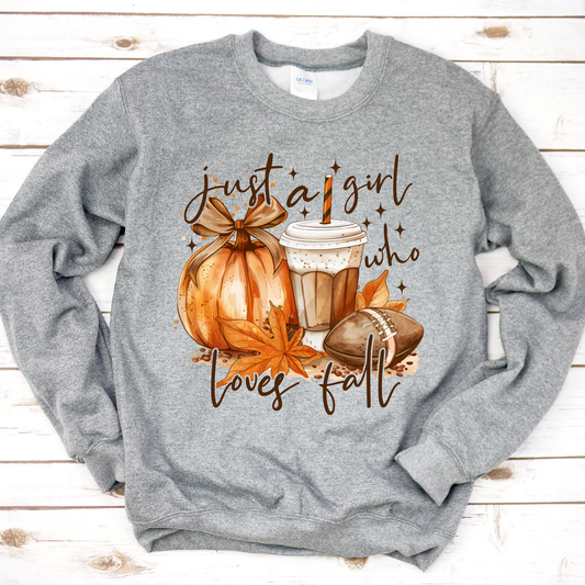 Just A Girl Who Loves Fall Sweatshirt