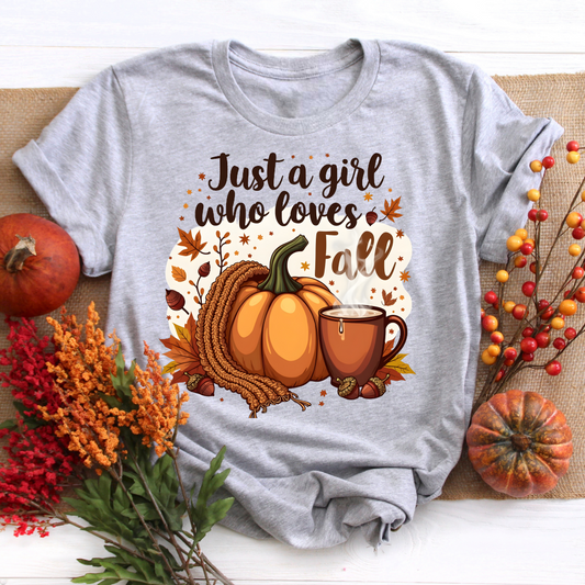 Just A Girl Who Loves Fall Tee