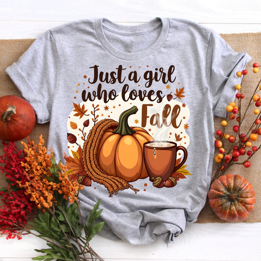 Just A Girl Who Loves Fall Tee