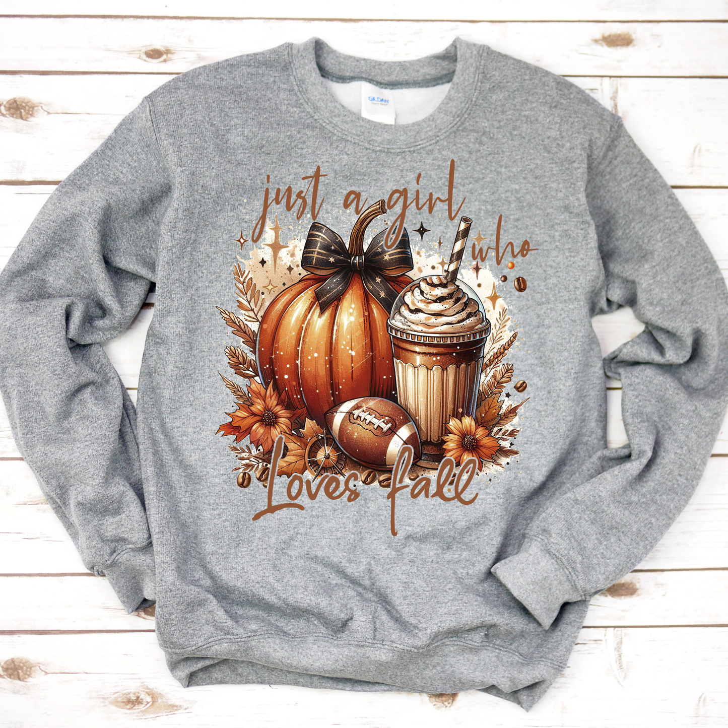 Just A Girl Who Loves Fall Coffee Sweatshirt