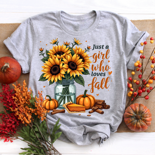 Just A Girl Who Loves Fall Tee