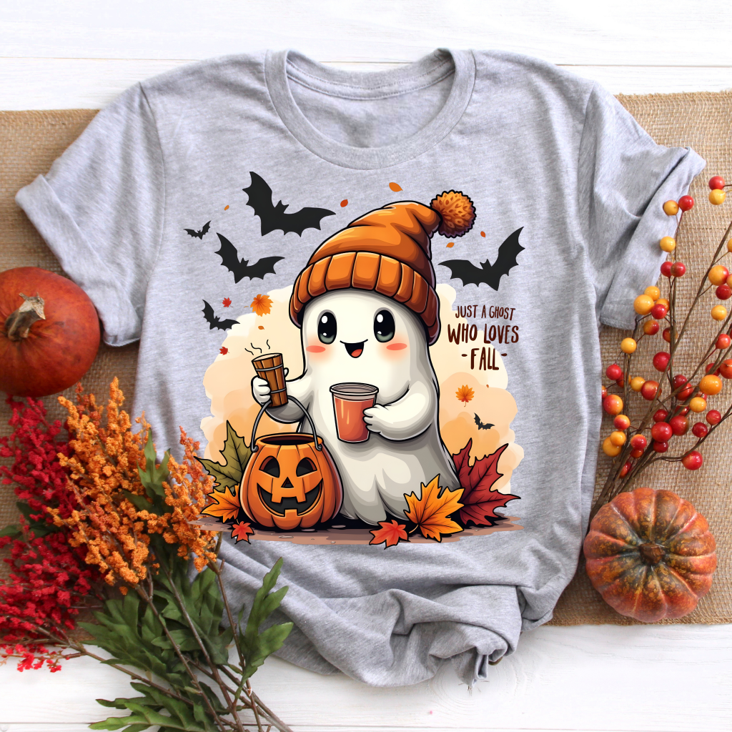 Just A Ghost Who Loves Fall Tee