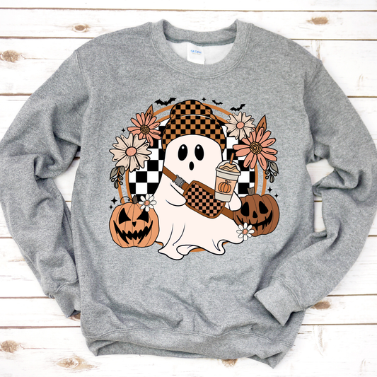 Plaid Ghost Fall Sweatshirt