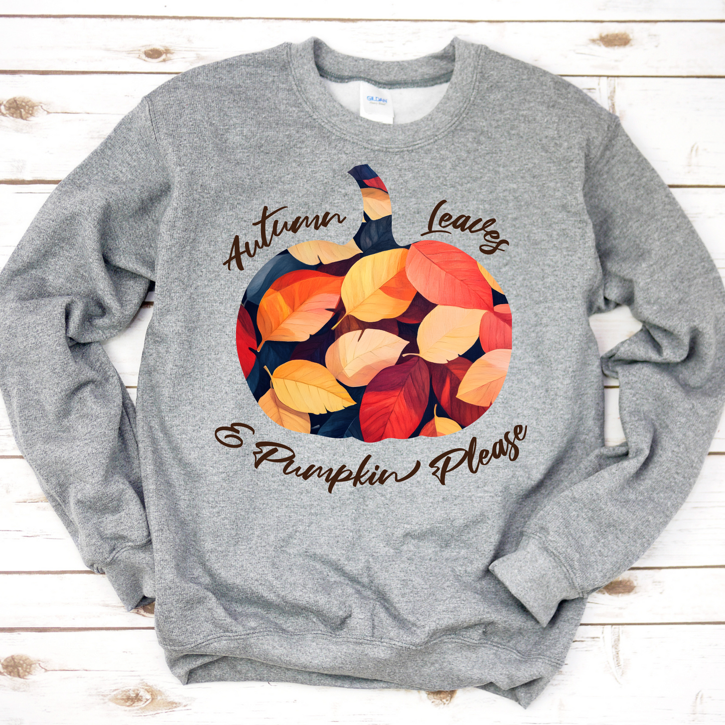 Autumn Leaves & Pumpkin Please Sweatshirt