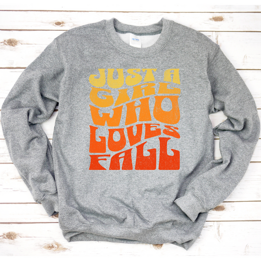 Just A Girl Who Loves Fall Sweatshirt