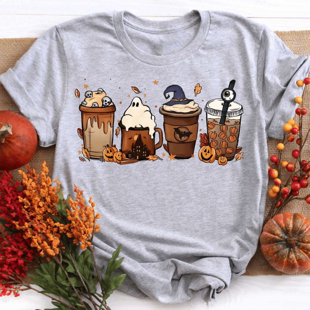 Autumn Graphic Coffee Fall Shirt