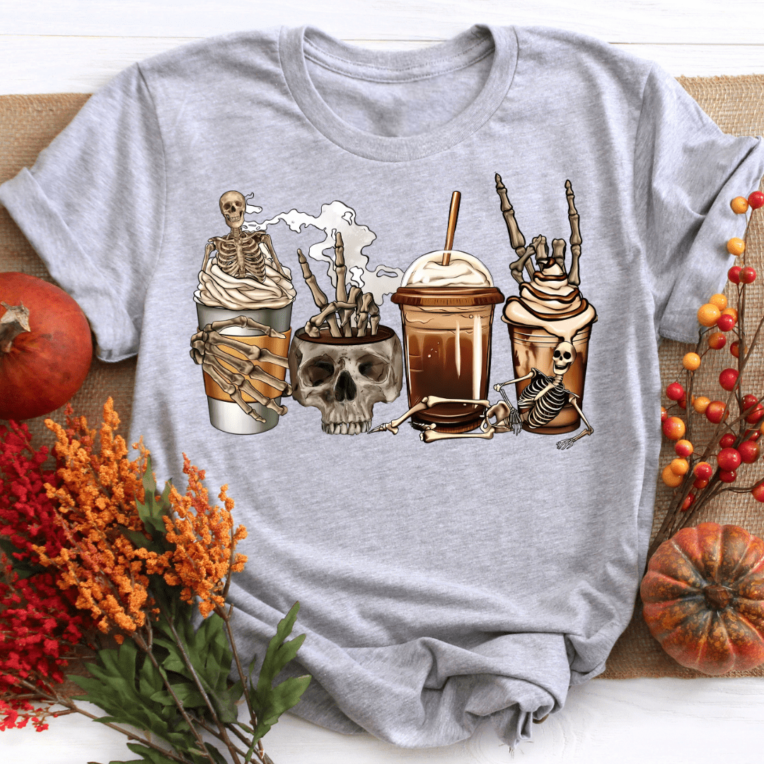 Autumn Graphic Coffee Fall Shirt