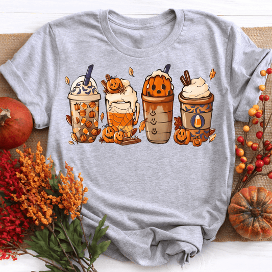 Autumn Graphic Coffee Fall Shirt