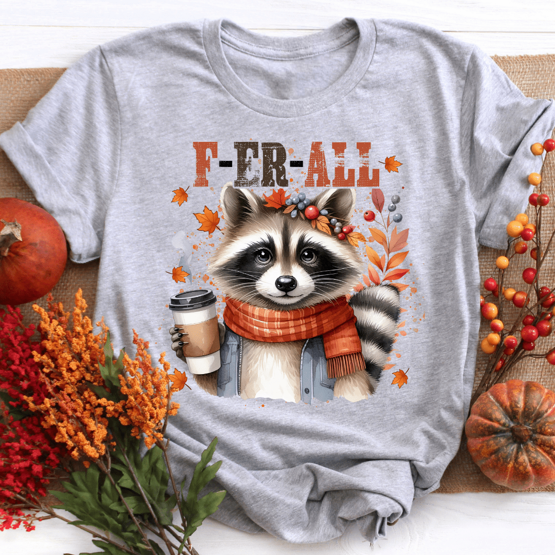 Racoon Graphic Fall Shirt