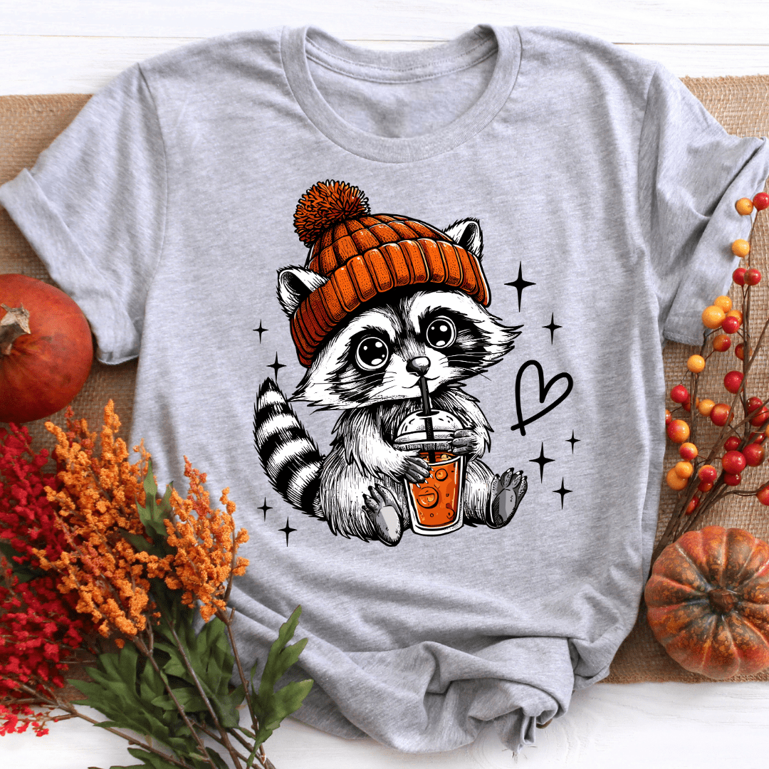 Racoon Graphic Fall Shirt