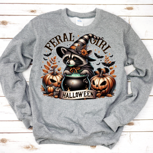 Feral  Halloween Sweatshirt