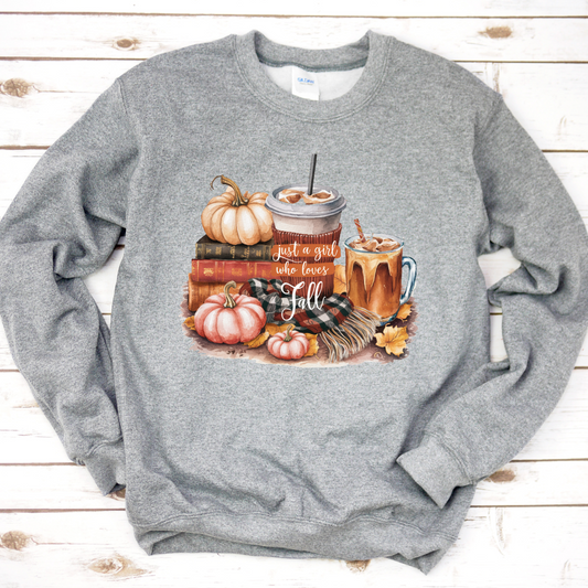 Just A Girl Who Loves Fall Sweatshirt