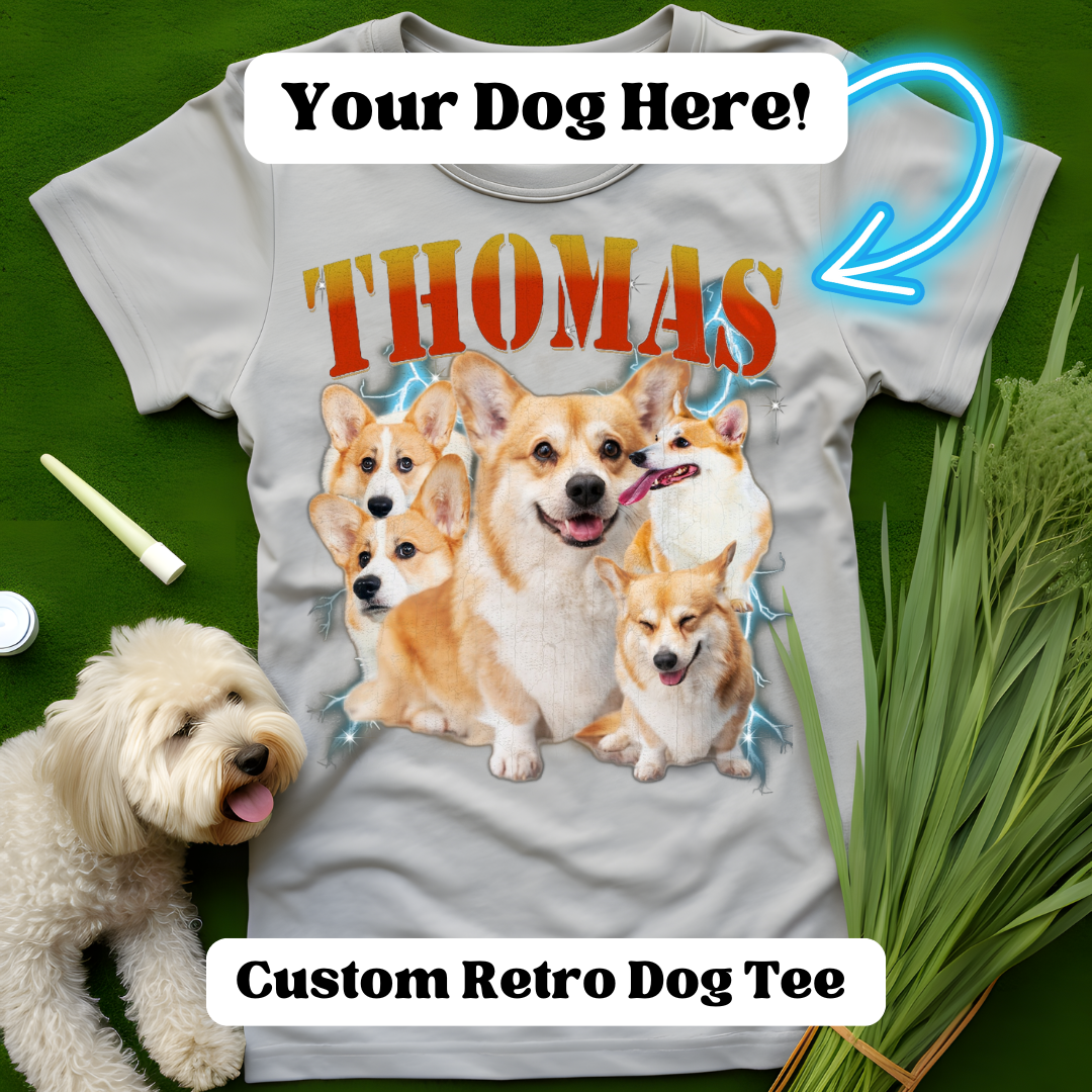 Custom Retro Dog Tee