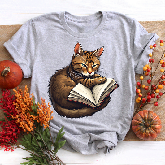 Reading Cat Tee