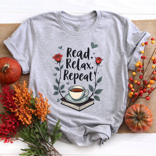 Read, Relax, Repeat Tee