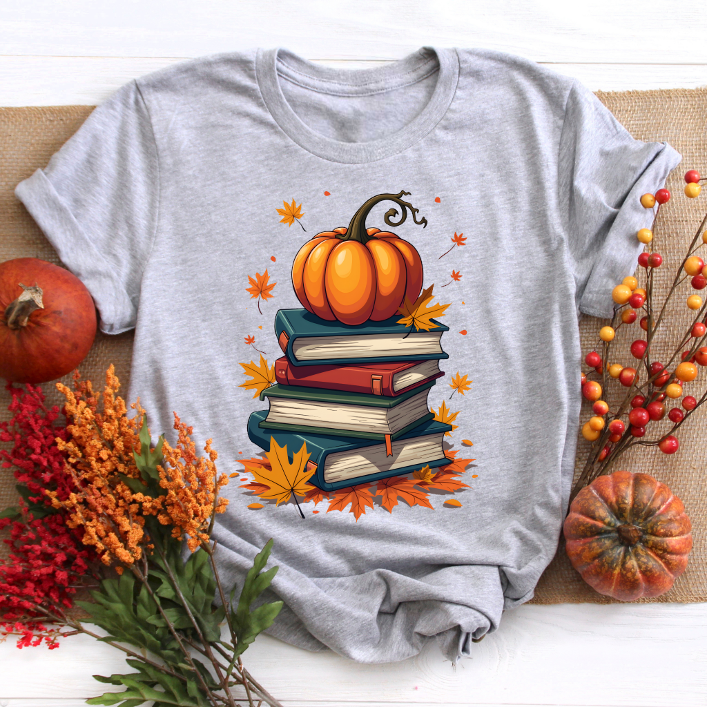 Pumpkins & Books Tee