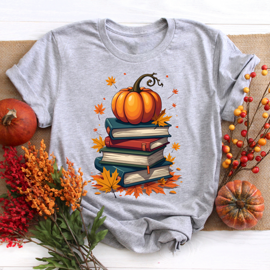 Pumpkins & Books Tee