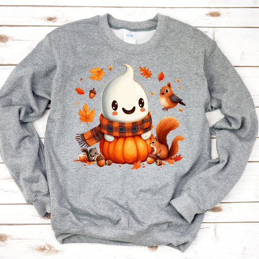 Cute Autumn Ghost Sweatshirt (G17)