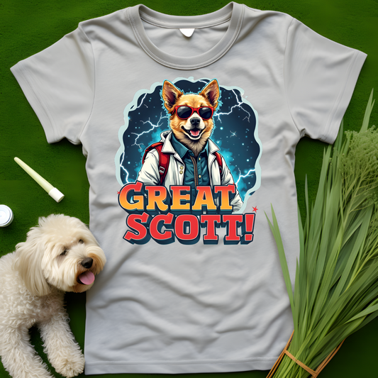 Great Scott! Dog Tee (2)